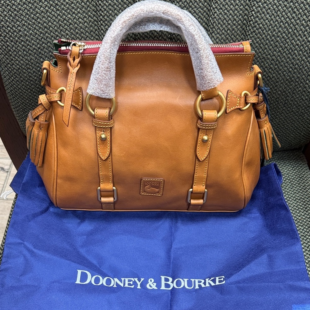 Dooney & Bourke Brown Leather Satchel